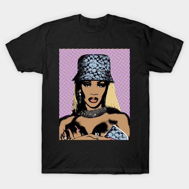 saweetie style pop art T-Shirt by soundofpopart